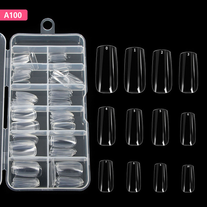 Cross-Border Manicure Semi-Scrub Nails Thin Short Nails Semi-Scrub Seamless Frosted Fake Nails 120 Pieces Boxed