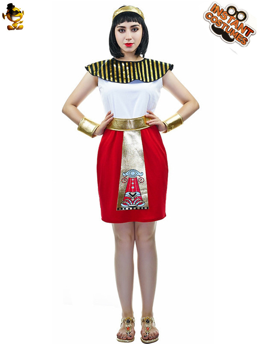 Mascarada etapa rendimiento traje de Halloween Cosplay ropa de fiesta niña grande Reina Egipcia