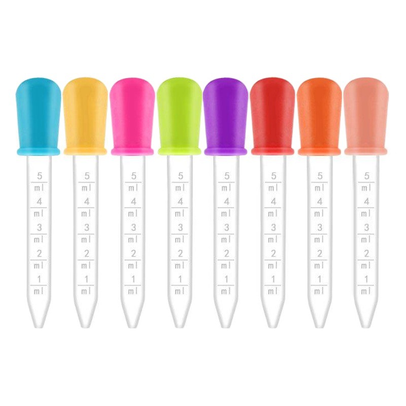 Children's Silicone Dropper Medicine Feeder with Scale 5ml Baby Anti-Choking Water Feeding Pet Medicine Artifact Wholesale