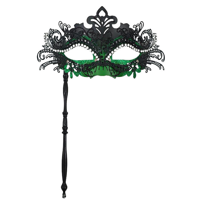 Ventas transfronterizas de metal con diamantes de cola de fiona desmontable varilla romana de mano máscara de mitad de cara juegos de cine y televisión props de interés