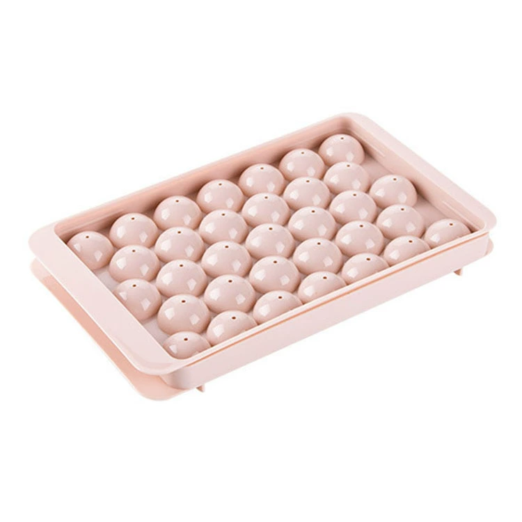 Форма для льда Glore 33 ячейки, круглая, 15×9×2 см, многоцветная силикон/пластик