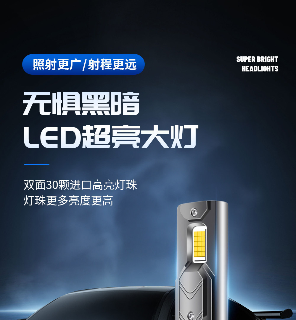 Kia K2, K3, K4, K5, Sportage, Forte, KX3, Stonic, KX5, Cerato LED high and low beam front headlight bulbs