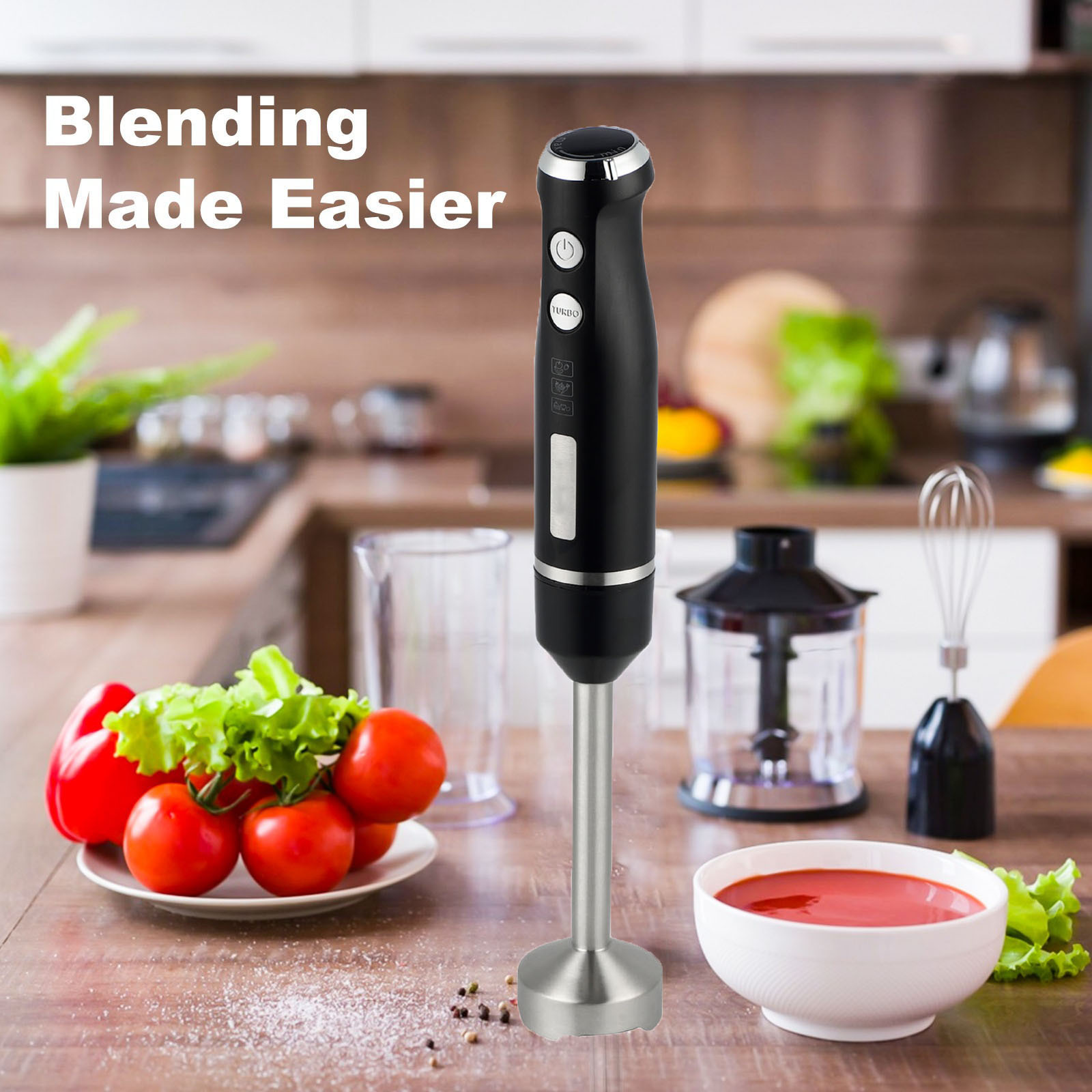 Factory wholesale hand-held mixer foreign trade hot multi-functional cooking stick juicing machine electric cooking machine