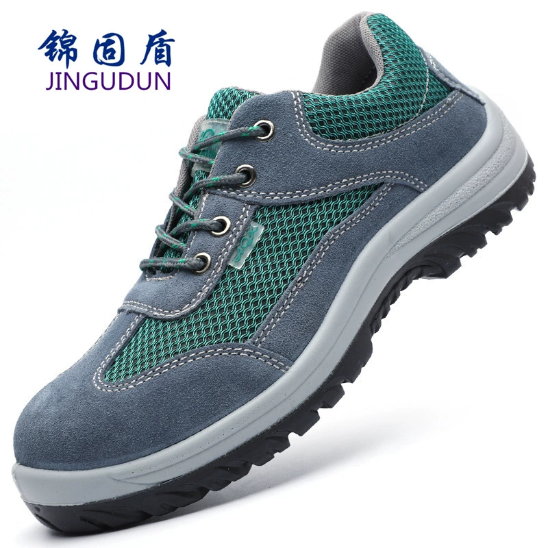 Защитная обувь для защиты от ударов и ударов, легкая износостойкая, воздухопроницаемая и безопасная рабочая обувь повседневная летняя обувь трансграничная