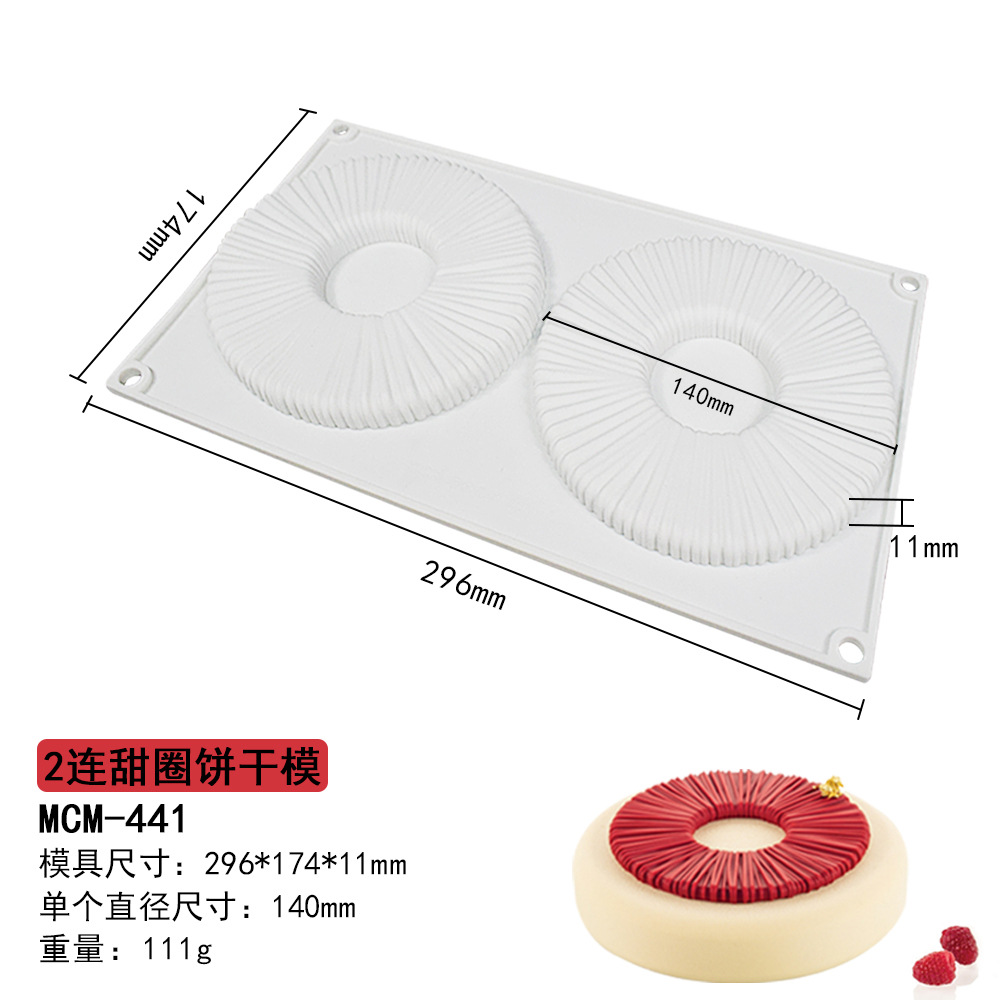 Refinado largo mousse pastel molde colección francés postre sándwich molde de silicona cilindro ovalado crujiente salchicha molde