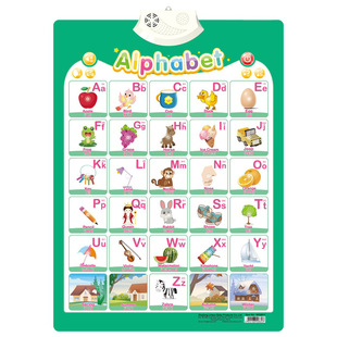 Foreign trade point reading and sending english children's audio wall chart hanging painting toy talking chart wall english