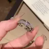 Triple Layer Diamond Cross Wrap Ring