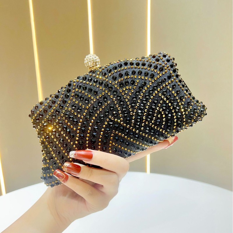 Women's Bag, Ladies' Shiny Rhinestone Evening Bag, Can Be Paired with a Dress, Clutch Bag, Fashionable and Elegant Handbag Women's Bag, Ladies' Shiny Rhinestone Evening Bag, Can Be Paired with a Dress, Clutch Bag, Fashionable and Elegant Handbag
