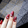 Nail stickers, platinum fake nails, adhesive decorations for nails, suitable for import, 3D, gold and silver, with snowflakes