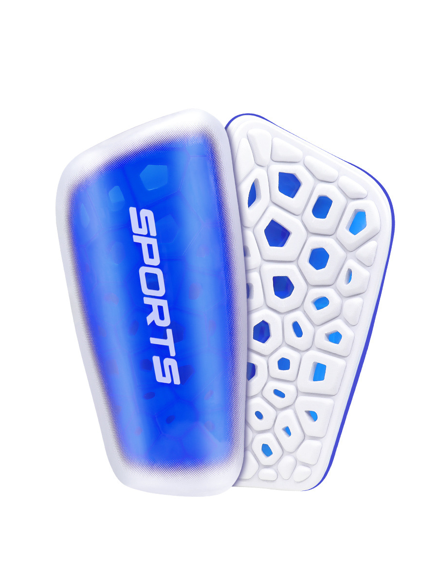 Transfronterizo TEMU protector de piernas, equipo de protector de fútbol, hueco transparente, placa de protector de artículos deportivos de fútbol infantil para adultos