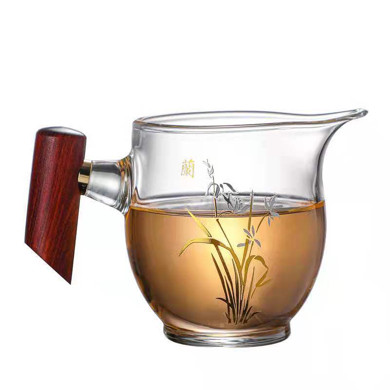 Wood bird male cup tall and wide orchid
