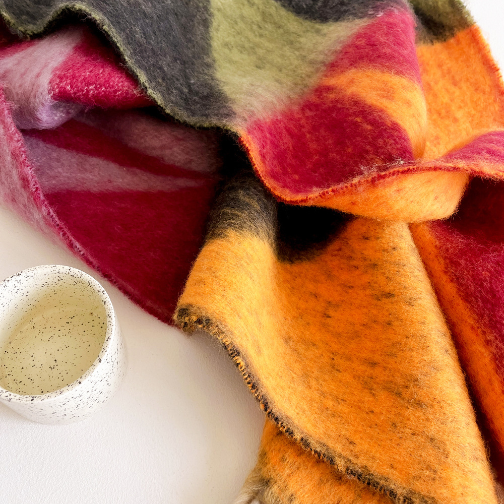 New Geometric Triangle Scarf Women in Winter with 100 Pairs of Tune, Green Hippocampus Hair Shawl for Women's Street_voghion.com