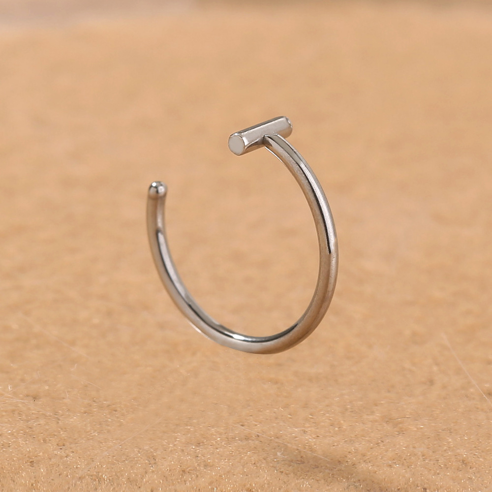 personality exaggerated nose nail with ball piercing stainless steel lip ring lip nail piercing acce