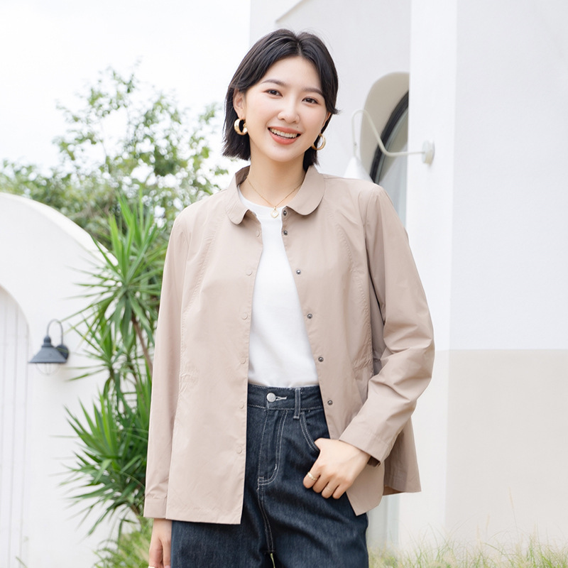 YUN韫春秋新款气质休闲黑色长袖通勤显瘦衬衫女上衣外套女士衬衫|undefined