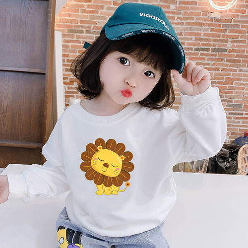 Children's sweatshirts new spring and autumn children's clothing tops men's and women's pullover clothing Korean style small and medium-sized long-sleeved trendy one-piece drop shipping