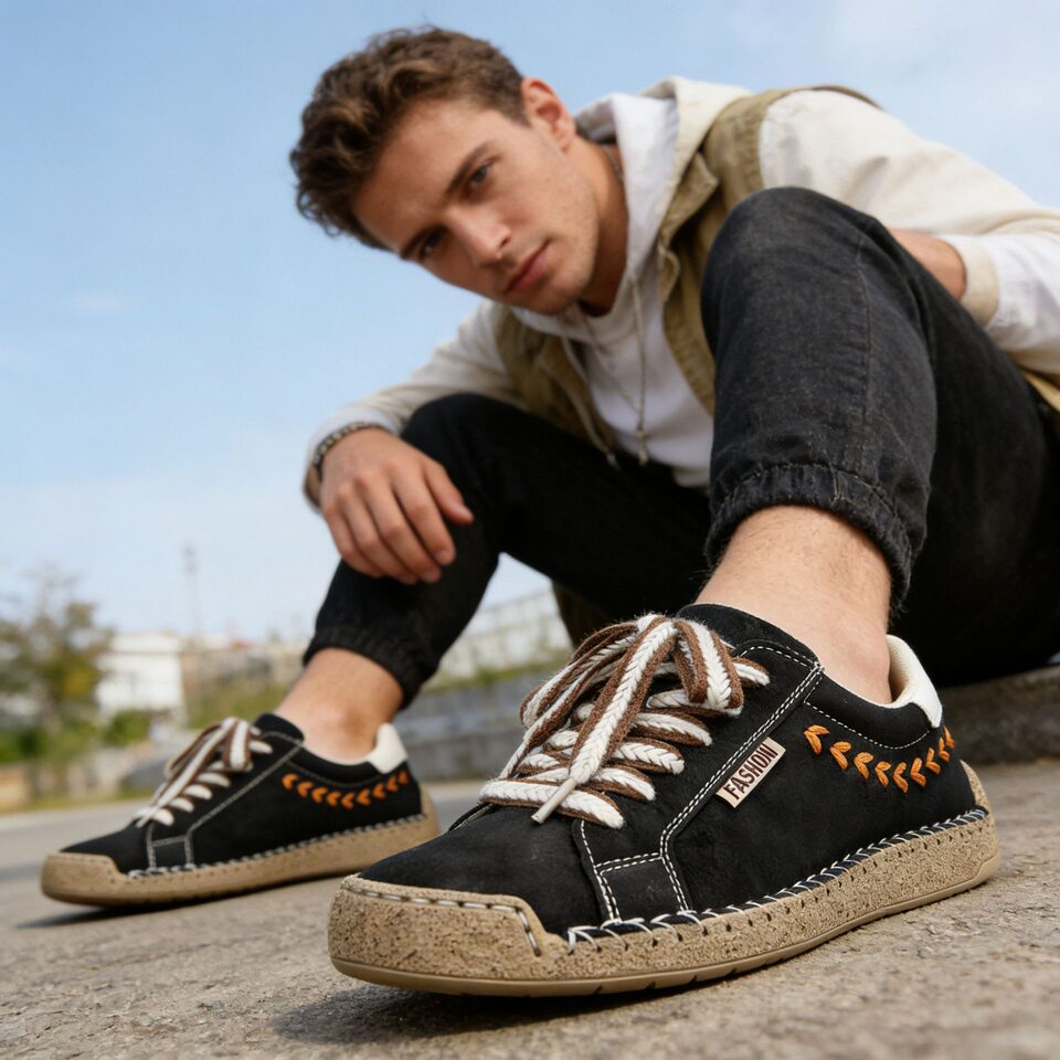 Giày vải canvas unisex cổ thấp đế bằng mũi tròn, phong cách retro thoáng khí chống trượt — 9013 màu vàng, 9013 màu xanh dương, 9013 màu xanh lá cây, 9013 màu đen chi tiết 20