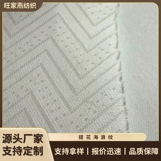 400克双面空气层透气立体浮雕提花面料 服装家纺定制提花面料布