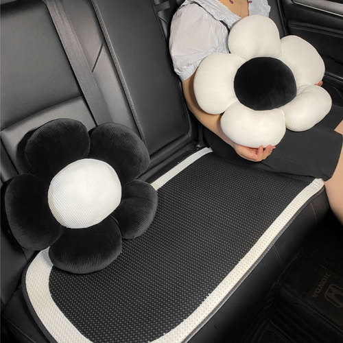 Car seat cushion, universal for all seasons, women's simple ice silk breathable car seat cushion, pillow pillow, high-end cushion for summer