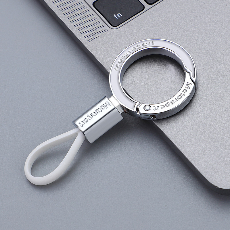 2024 colgante explosivo llavero de coche simple y avanzado llavero de hombre hebilla de cintura resistente a la pérdida de aleación de zinc duradera