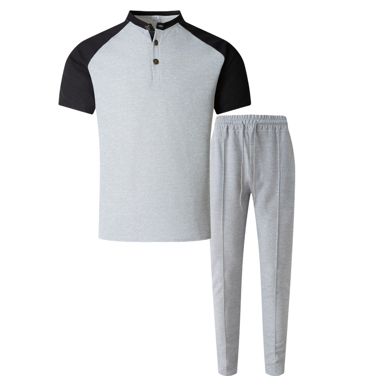 Ensemble décontracté homme t-shirt manches courtes et pantalon_voghion.com