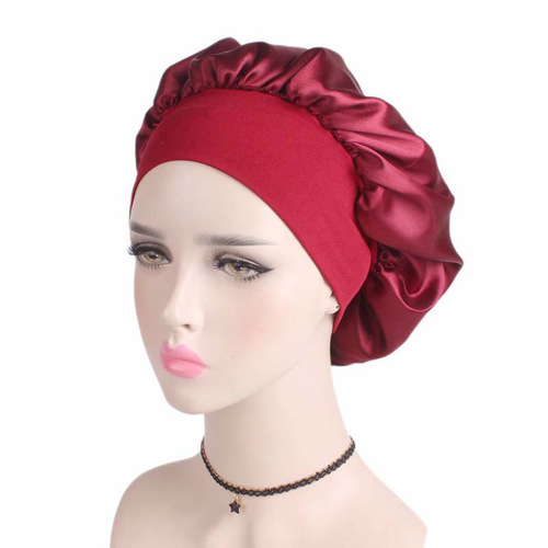 New wide-brimmed high-elastic headband nightcap, women’s chemotherapy cap, hair care cap TJM-301