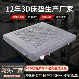 石墨烯3D床垫批发全拆洗空气纤维偏中硬1.8米席梦思酒店可拆洗