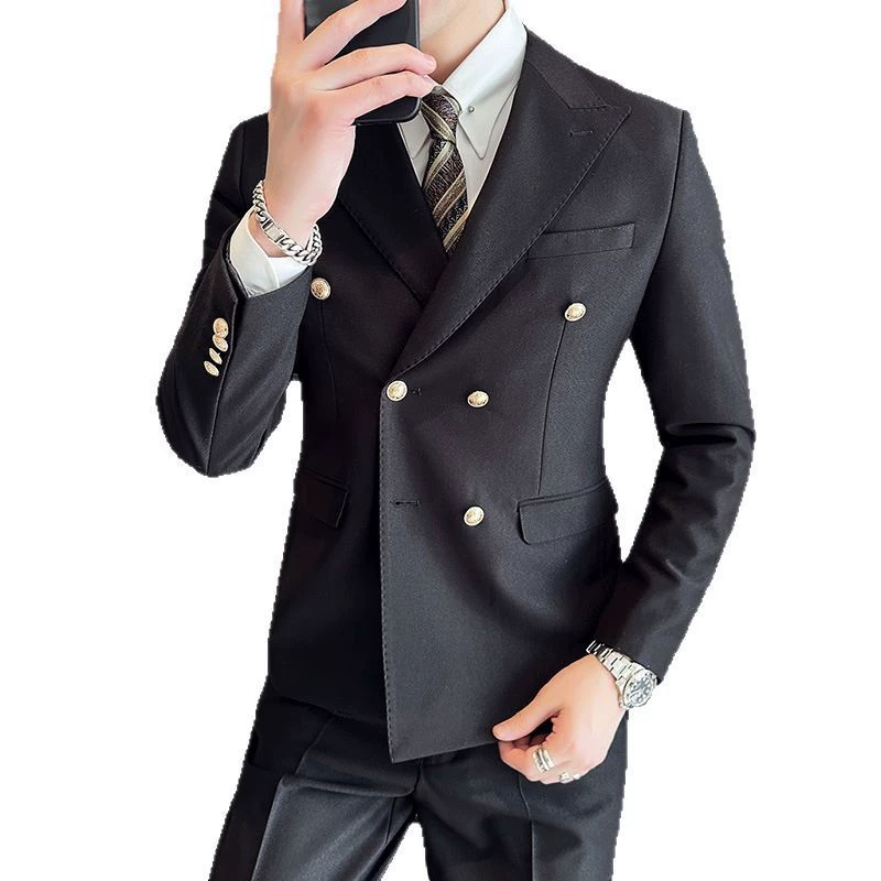 Мужской костюм, платье, набор, slim fit
