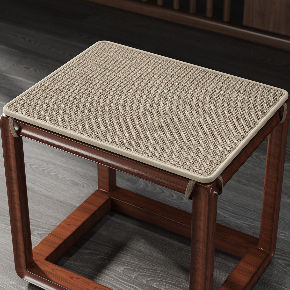 China simple cojín de asiento cojín de madera roja sólida cojín de sofá de madera sólida cojín de mesa de té cojín de asiento de asiento