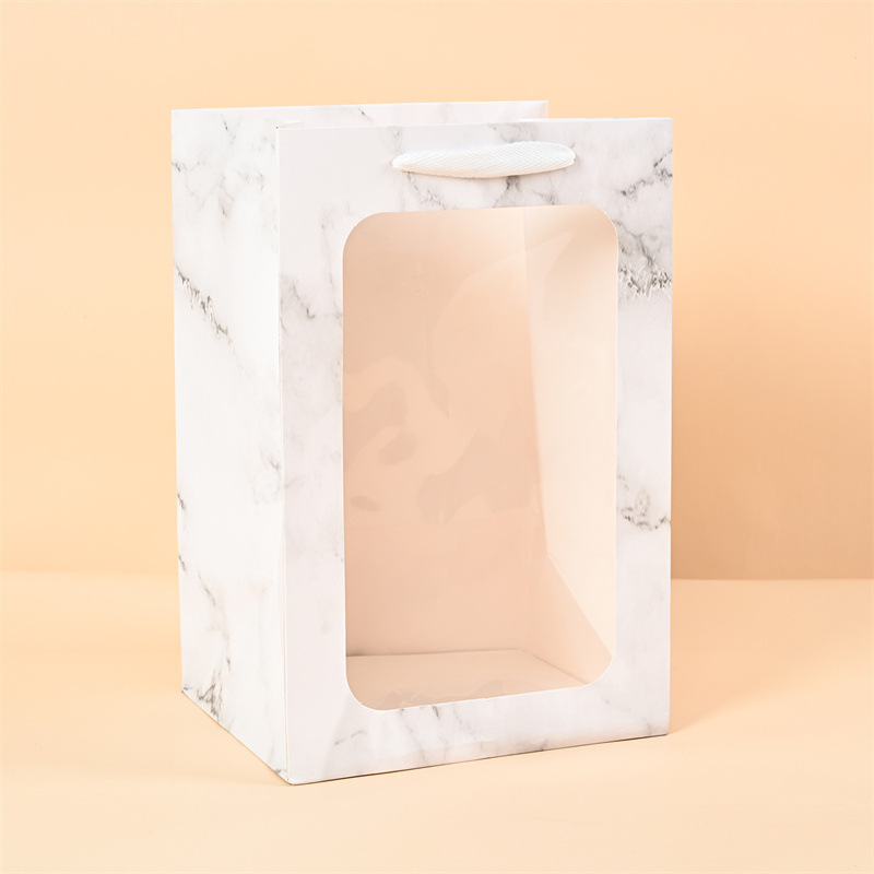 흰색 대리석 패턴; 흰색 판지; 하드 스몰 사이즈 18*13*25CM