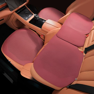 All Seasons | Seat cushion, seat cover - front-and-rear-3-piece-set-volcano-red