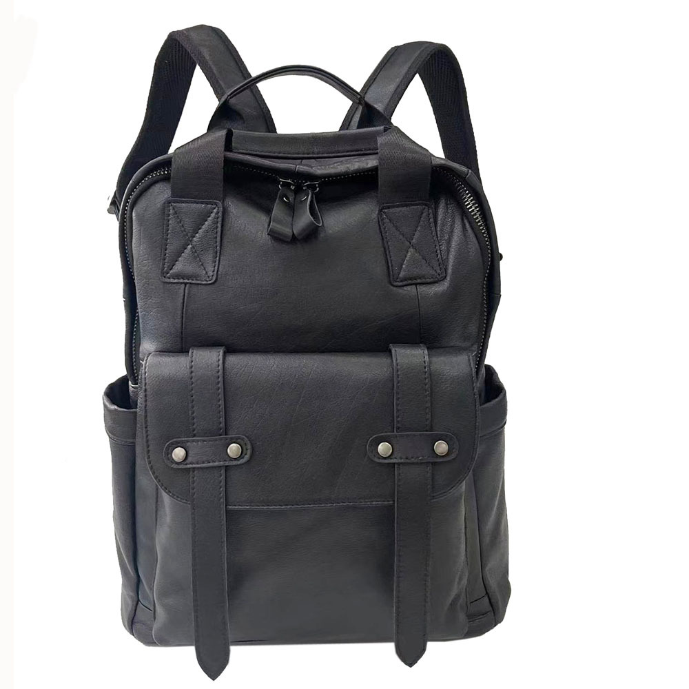 Leather Men's Backpack, Business Bag, Tablet Computer Backpack, Cowhide Sports Backpack_voghion.com