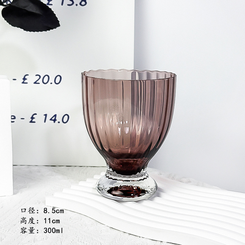 보라색 아이스 티컵