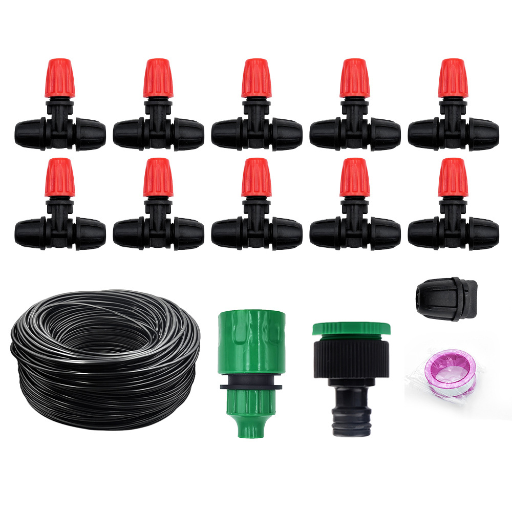 Riego automático artefacto de riego conjunto de microrrigación boquilla de pulverización de jardín atomización enfriamiento rociador automático de flores