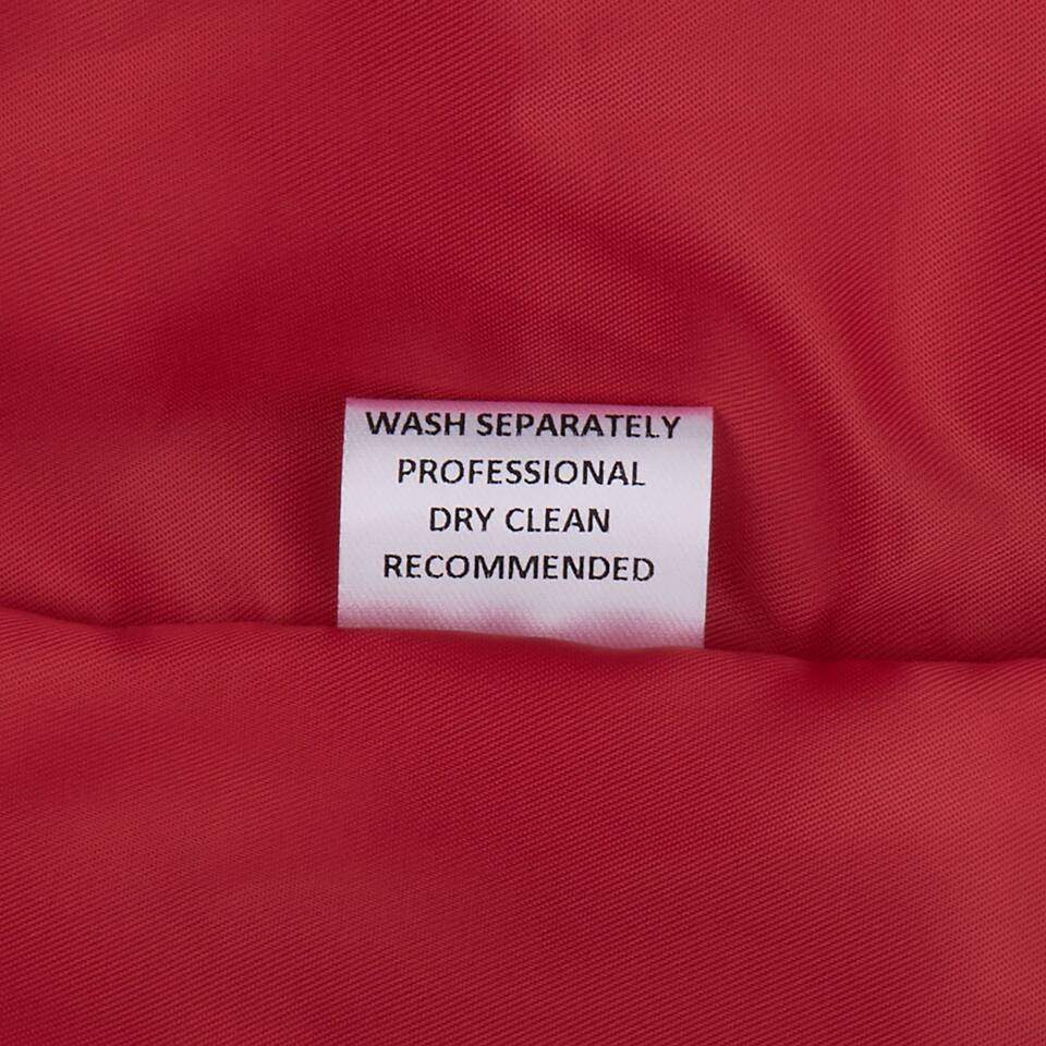 Áo khoác măng tô nữ dáng ngắn cổ đứng khóa kéo phong cách Âu Mỹ — Chất liệu: 55% Polyester, 45% Nylon, Có đủ size, trọng lượng: 320g, màu đỏ chi tiết 12