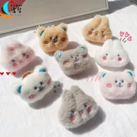 Креативный Мультфильм Плюшевая кукла брошь Румяна Медведь Кролик сумка для одежды DIY кукла булавка Заводской магазин