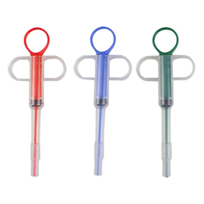 Alimentador de medicina para mascotas gato y perro empujador tipo medicina alimentación stick tomar tabletas píldora artefacto repelente de insectos aguja tubo jeringa