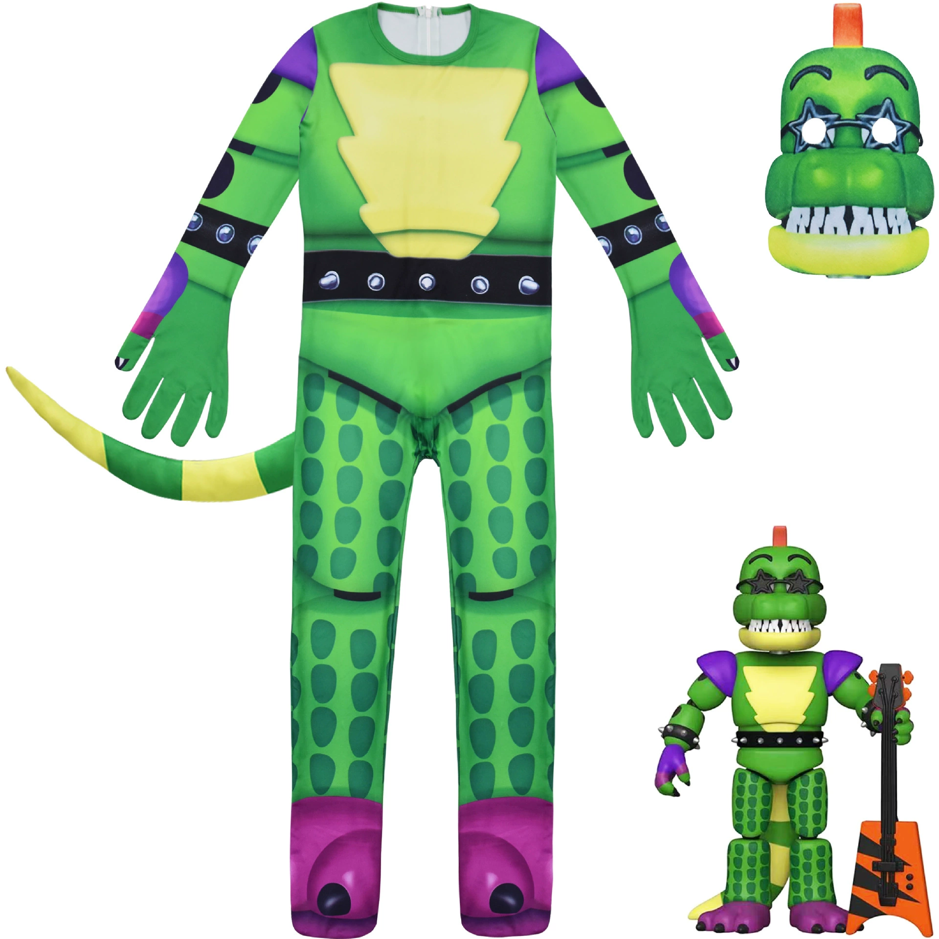 Halloween Costumes for Kids FNAF Sundrop moondrop Cosplay Bodysuit Boys Girls Anime Freddie Character Fancy Dress Party Clothing Clothing Sets	