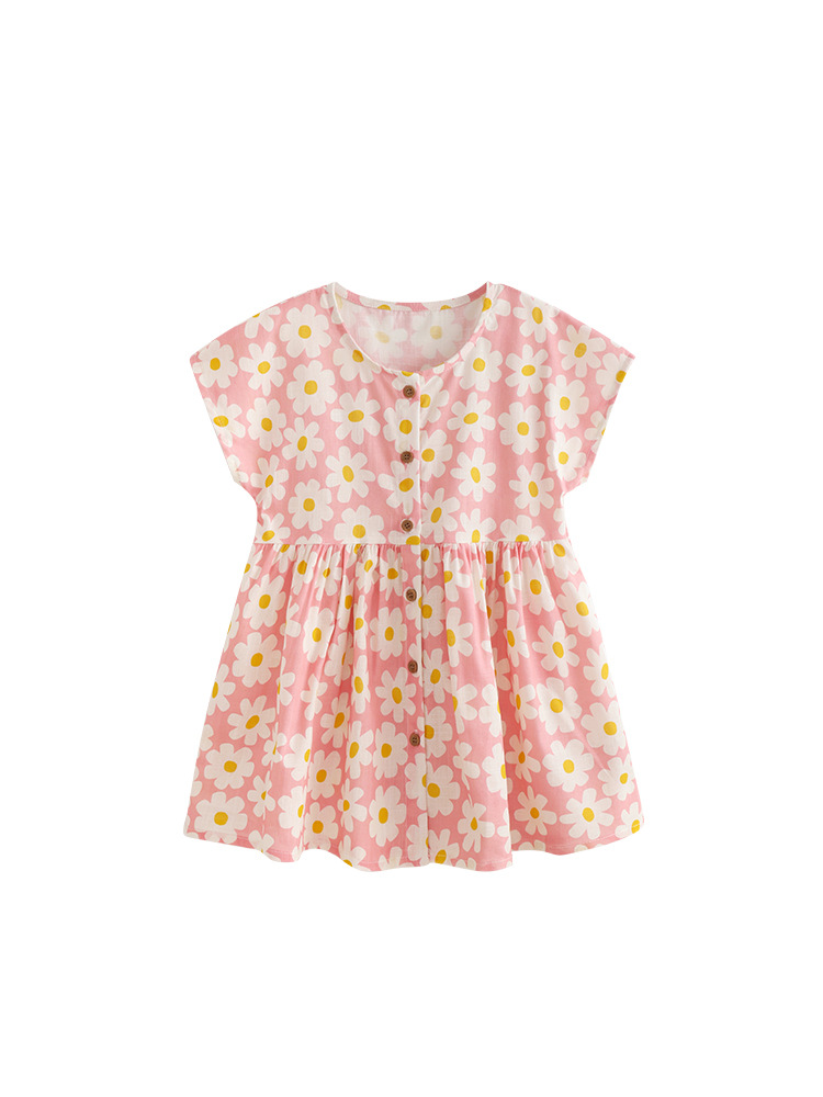 Vestido Princesa para Niña de Algodón de Manga Corta para Verano image 5