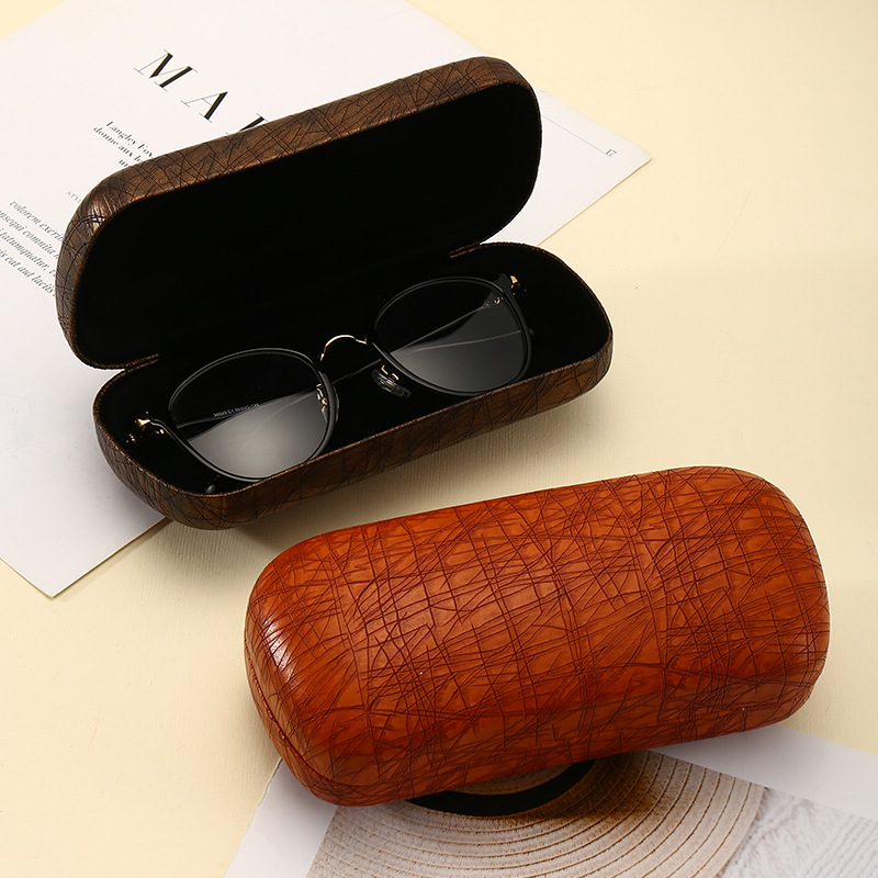 大号太阳镜盒眼镜盒时尚大框枯枝纹复古抗压眼镜盒可印字厂家批发