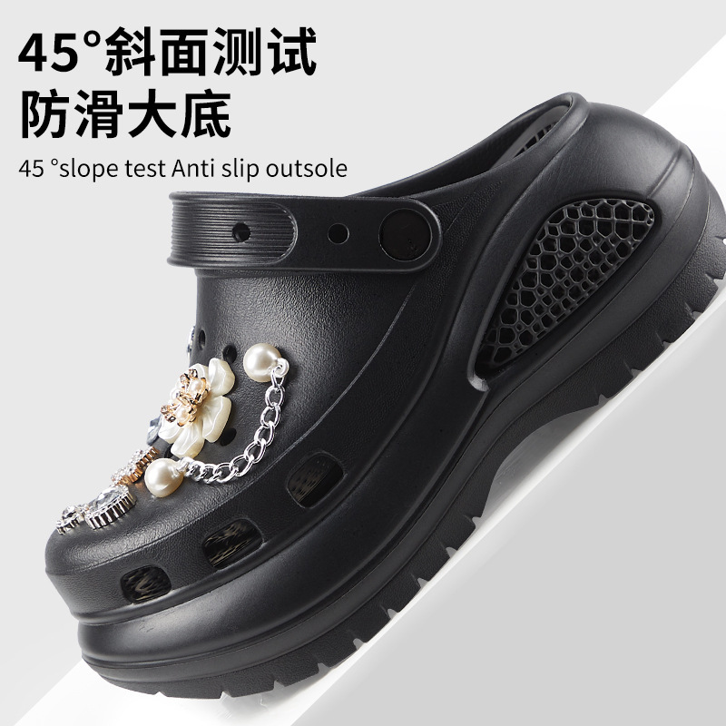 Croc Shoes Shoe Buckle Chain Pearl Flower Accessories Shoe Flower Shoe Buckle Decorative Buckle Slippers DIY Accessories Design Shoe Accessories