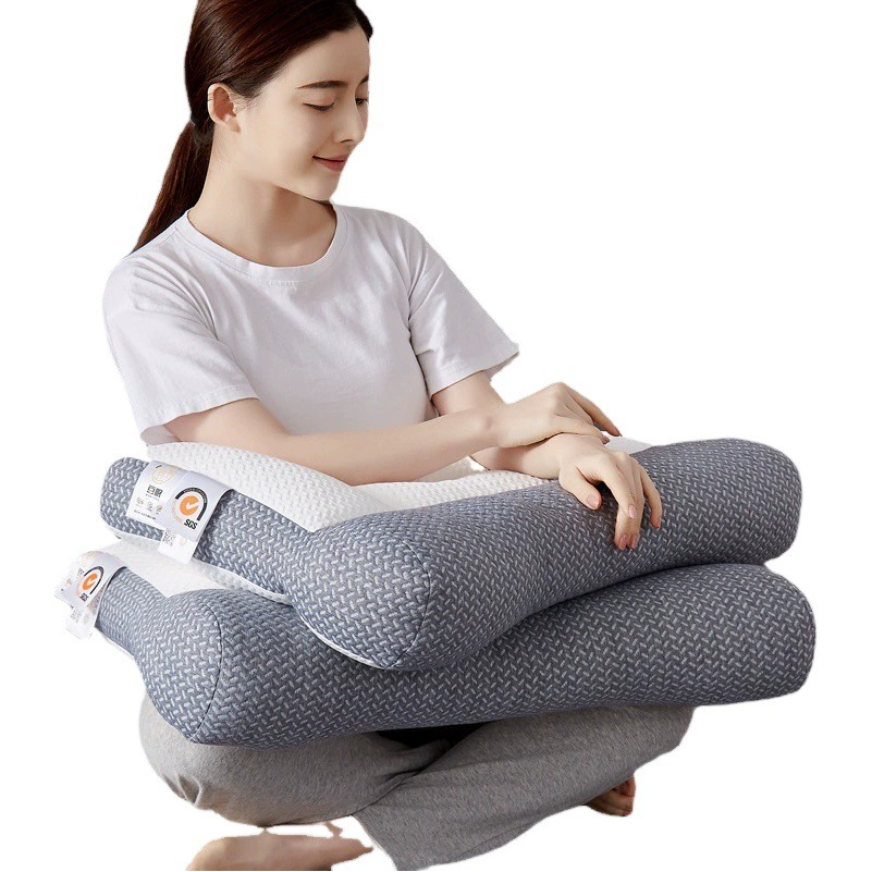 Подушка для ремонта шейного отдела позвоночника в японском стиле перегородка для сна удобная Тяговая Подушка сердечник Подарочная Подушка домашняя вязаная Подушка сердечник