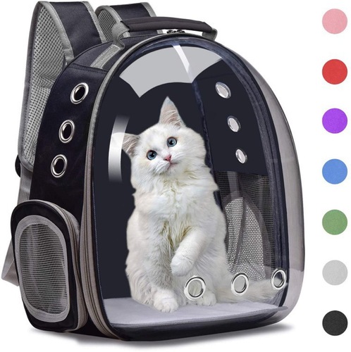 Space capsule backpack pet bag breathable transparent dog and cat outdoor leisure backpack portable space bag