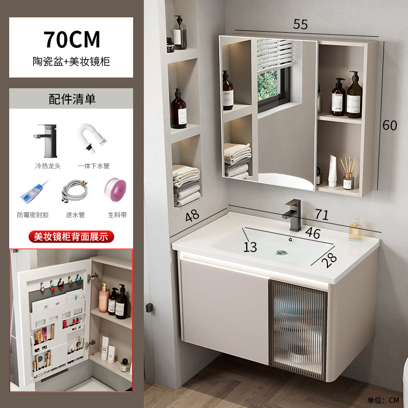 Espacio de aluminio cuarto de baño combinación Hotel Roca Placa de lavado integrado mesa de lavado baño lavabo cuenca transfronteriza