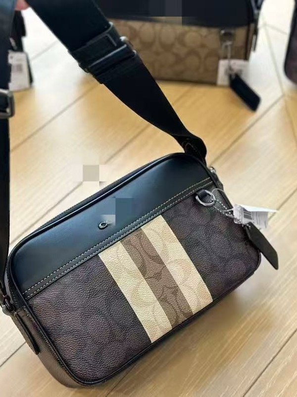 Ole C の新しい売れ筋のクラシックなメンズ カメラ バッグ ショルダー クロスボディ バッグ ポータブル ダブル ジッパー ダブル コンパートメント|undefined