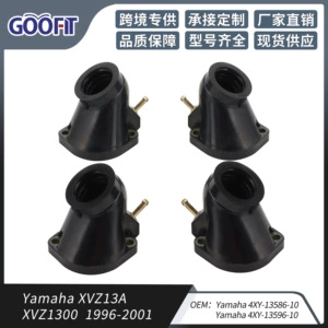 Yamaha XVZ13A XVZ1300 1996-2001 Intake Manifold Carburetor Boot Joint 4pcs
