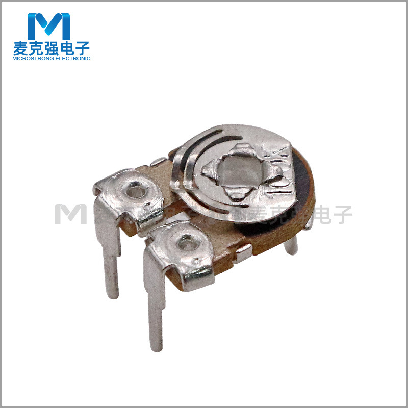 8mm碳膜电位器WH085-100K 卧式微调电位器 方孔可调电阻电位器