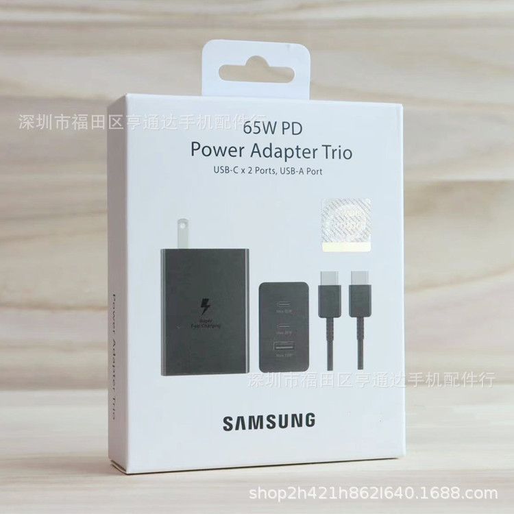 EP-T6530 Is SuiTAble for SAmsung OriginAl 65W Us STAndArd ChArger SeT 65W DuAl PD+USB Super FAsT ChArging HeAd 5A