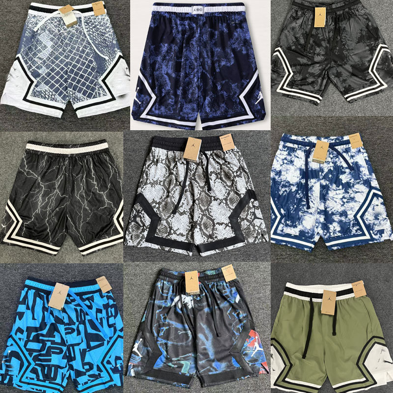 Flyman American-Style Knee-Length Shorts for Men, Large Mesh Breathable Quick-Dry Shorts for Fitness, Basketball Training, and Sports