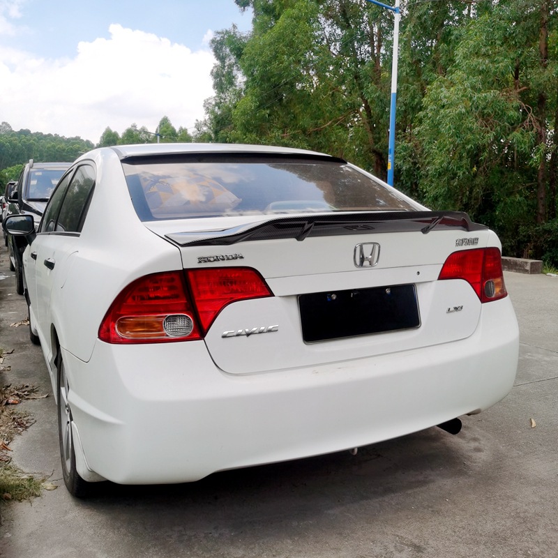 Suitable for 2006-2011 Civic Rear Wing Eighth Generation Civic Si Ming Modified R Model Special Punch-Free Fixed Wing