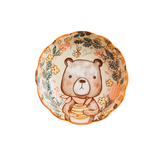 Xiaozuo bowl and plate set home creative Nordic ceramic bowl and chopsticks tableware set Internet celebrity bowl and plate combination